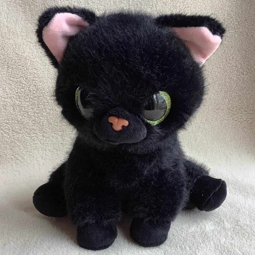 ZURU Pets Alive Smitten Kitten Black Cat Lucky Interactive Stuffed Animal Toy - Picture 1 of 13